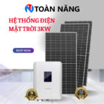 Hệ thống điện mặt trời bám tải 3kW