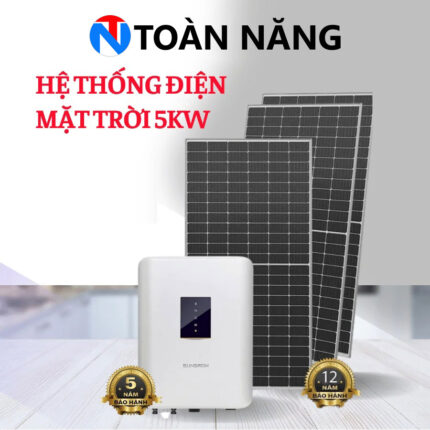 he thong dien mat troi bam tai 5kw