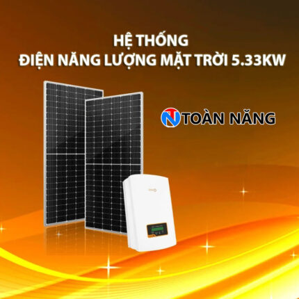 he thong dien mat troi bam tai 5kw pin nang luong mat troi ja solar inverter hoa luoi solis