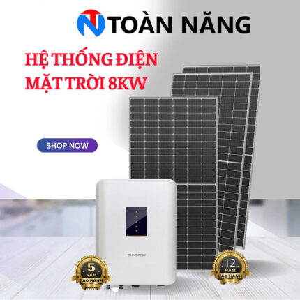 he thong dien mat troi bam tai 8kw