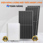 Hệ thống điện năng lượng mặt trời hòa lưới bám tải 30kwp 3 pha